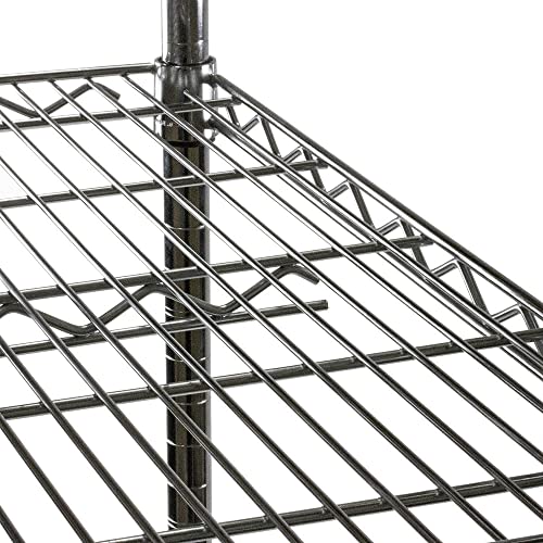 Shelving Inc. 8" d x 12" w Chrome Wire Shelving with 3 Tier Shelves | Weight Capacity 800lbs Per Shelf, Durable Kitchen and Garage Storage Shelves, Adjustable Shelf Organizer Storage Rack - size: 8" d x 12" w x 34" h