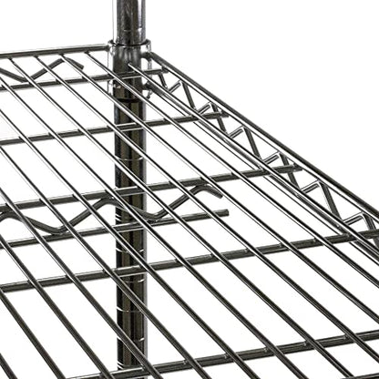 Shelving Inc. 8" d x 36" w Chrome Wire Shelving with 3 Tier Shelves, Weight Capacity 800lbs Per Shelf | Weight Capacity 800lbs Per Shelf, Durable Kitchen and Garage Storage Shelves, Adjustable Shelf Organizer Storage Rack - size: 8" d x 36" w x 34" h