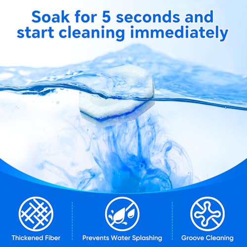 50 Count Upgrade 3-Layer Toilet Bowl Refills Fits for Clorox Toilet Brush | 3X Cleaning Power Disposable Bowl Cleaner Refills for Bathroom Cleaning, No Falling Apart - size: 1 Count (Pack of 50)