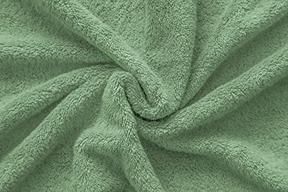 American Veteran Towel, 100% Cotton Turkish 6 Piece Towel Set, Luxury Towels Set of 6 for Bathroom Essentials, 2 Bath Towel 2 Hand Towel 2 Washcloth, Sage Green - color: Sage Green, size: XL 6PC