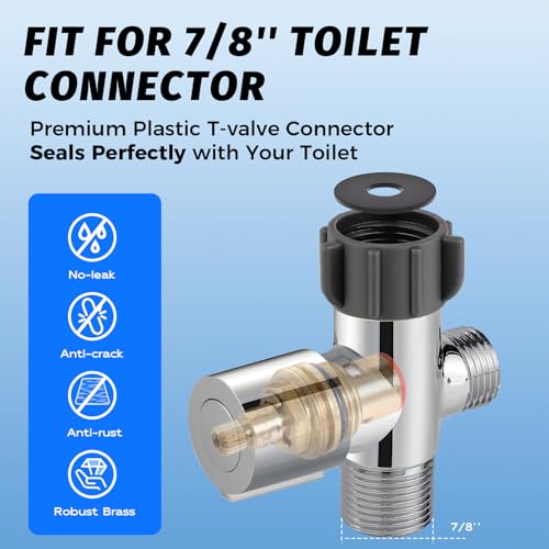 Handheld Bidet Sprayer for Toilet, Bidet Sprayer Kit with Stainless Steel Hose for Feminine Wash, Adjustable Water Pressure Handheld Sprayer for Cloth Diaper Wash (Chrome Silver) - style: Chrome Silver