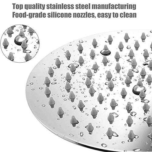 NearMoon Rain Shower Head, Ultra-Thin Design-Pressure Boosting, Awesome Some Experience, High Flow Stainless Steel Rainfall Head (10 Inch, Chrome Finish) - color: Chrome Finish, size: 10 Inch