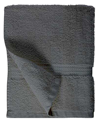 8 Piece Towels Set, Extra Absorbent - 100% Cotton - Quick Dry 2Pc Bath 2Pc Hand 4Pc Washcloth Set, Hotel & Spa Quality | Superior Absorbency 600 GSM - Angelo Charcoal - color: Angelo Charcoal, style: Angelo