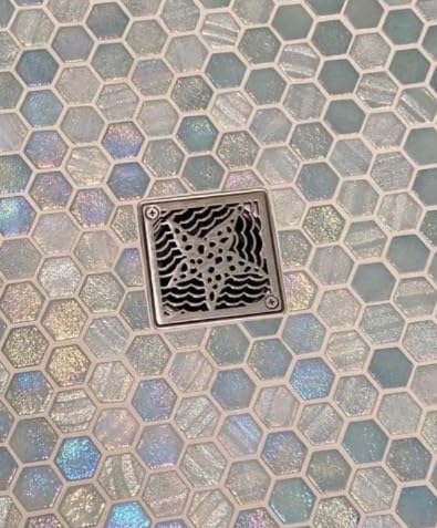 Starfish Designer Drains, Square Shower Drain Replacement for Kerdi Schluter Size (Polished Stainless Steel) - color: Polished Stainless Steel