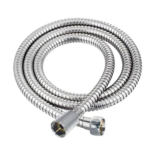 79 Inches Stainless Steel Handheld Shower Head Hose Replacement with Brass Nut Long Fexible Shower Hose Extension - size: 79 inch(1pcs)