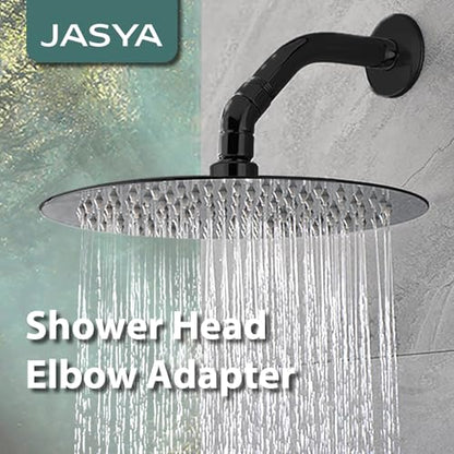 45 Degree Metal Elbow Shower Head Adapter Black | 135° Handheld Shower Arm Elbow Adapter Angle Shower Arm Extension Angled Showerhead Extension Pipe For Shower Head - color: Black, size: 135°