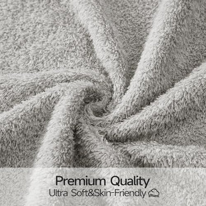 REDKISS 2-Pack Luxury Hand Towels, 16x32 Inch 450G 100% Cotton, Grey Quick-Dry Bathroom & Kitchen Towels, Super Soft and Highly Absorbent - color: Grey, size: hand towel set of 2