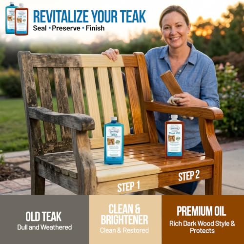 AquaTeak Kai 40.25" Teak Corner Shelf Stand, with Teak Oil & Cleaner Kit | Space-Saving Design, Durable Water-Resistant Teak, Anti-Slip Feet - size: Stand & Two-Step Care Kit