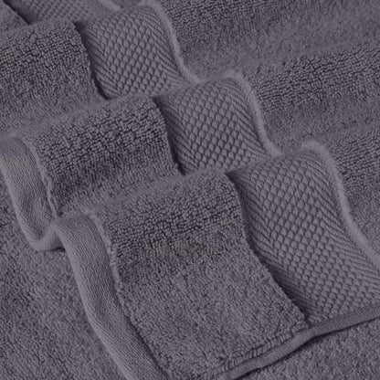 Modern Threads Luxury 6-Piece Quick-Dry Towel Set – Plush & Ultra-Absorbent for Spa-Like Experience, Gray - color: Gray