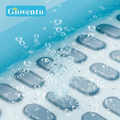 Bathtub Spa Mat, 400W Bubble Massager, 6 Settings, Remote Control, Non-Slip | Full Body Support, Portable Home Spa Jet Mat with Inflatable Pillow, Soft Surface, Strong Suction Cups