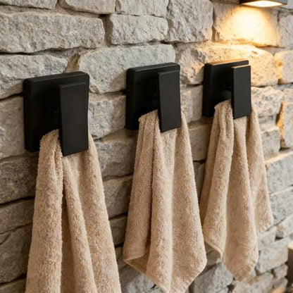 6 Piece Towel Rack Hook, Punch-Free Storage Clip Bathroom Toilet Wall-Mounted Storage Rack Towel Hook