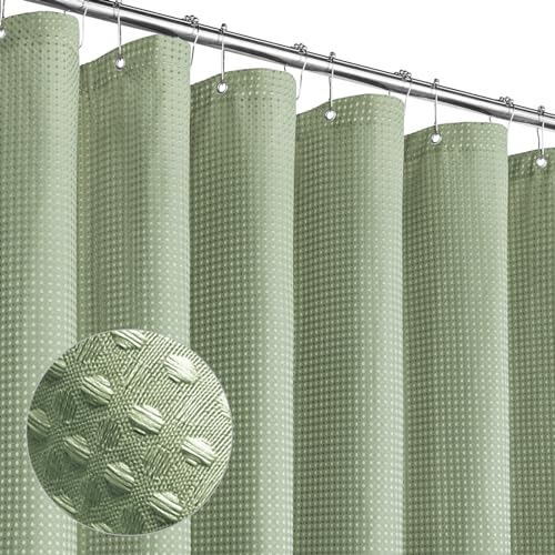 MitoVilla Shower Curtain 72 x 78, Sage Green Fabric Long Shower Curtain Set, Modern Farmhouse Shower Curtain for Bathroom Decor, Luxury Hotel Cloth Shower Curtains 78 inch Long - color: Sage Green, size: 72"W x 78"L (Pack of 1)