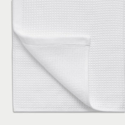 Cozy Earth Waffle Bath Towels, Mini Textured Waffle Weave Pattern | 60% Cotton 40% Viscose from Bamboo Bath Towels 30 x 58 Inches, Soft and Absorbent Terry, 2 Pack White - color: White, size: Bath Towel