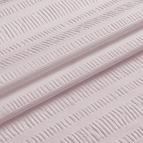 Aiyufeng Moga Stall Fabric Shower Curtain - Soft & Lightweight Small Shower Curtain with Texture for Narrow Stall Size, Machine Washable, 36" Wx72 L, Pink - color: Pink, size: 36"W x 72"L (Pack of 1)