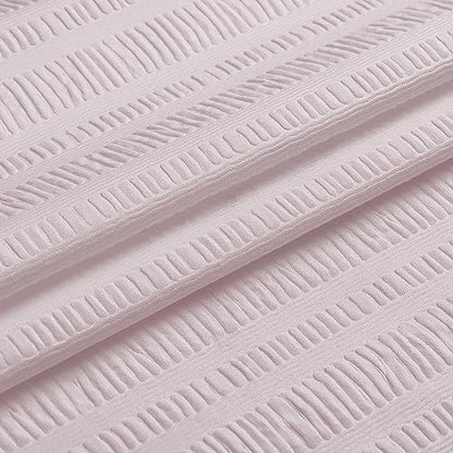 Aiyufeng Moga Stall Fabric Shower Curtain - Soft & Lightweight Small Shower Curtain with Texture for Narrow Stall Size, Machine Washable, 36" Wx72 L, Pink - color: Pink, size: 36"W x 72"L (Pack of 1)