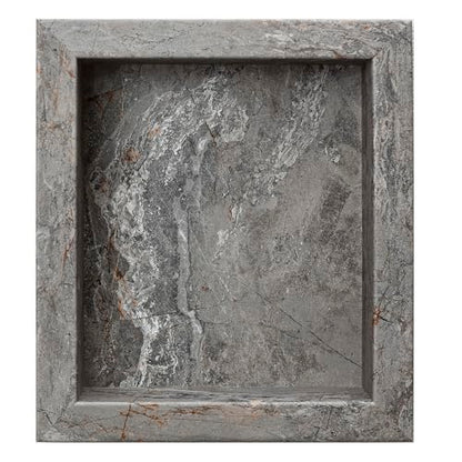 Palisade 17.5 in x 15.5 in Vinyl Shower Niche Spanish Marble | Waterproof Shower Insert - color: Spanish Marble
