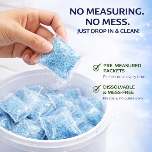 CREW Diversey Toilet Bowl Cleaner Easy Paks, Dissolvable Packets, 180 Count - size: 1 Count (Pack of 180)