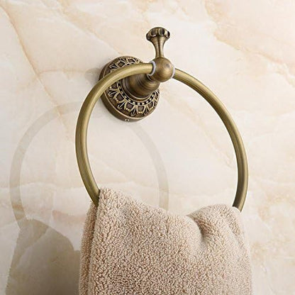 Wall Mounted Towel Ring/Towel Holder,Solid Brass Construction, Antique Bronze Finish,Bathroom Accessories