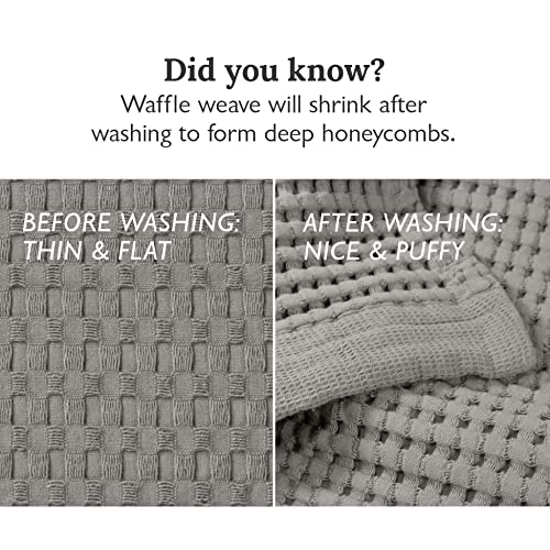 GILDEN TREE Waffle Bath Sheet Quick Dry Towel, Thin Luxury Bath Towels, Bath Sheets 40x80 Large Bath Towels, Modern Style (Pewter) - color: Pewter, size: Bath Sheet (40" x 80")