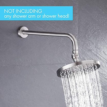 KES Shower Connector Ball Joint Shower Head Swivel Adapter Brass Adjustable | Shower Arm Extension Universal Component Brushed Nickel, PSB101-BN - color: Brushed Nickel