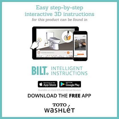 TOTO® WASHLET® C5 Electronic Bidet Toilet Seat with PREMIST and EWATER+ Wand Cleaning, Elongated, Cotton White - SW3084#01 - size: C5 Elongated
