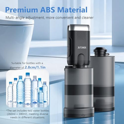 Electric Portable Travel Bidet with 260ml/380ml Tank, Dual Spray | Handheld Peri Bottle for Postpartum Care, Hemorrhoid Relief & Travel, USB Rechargeable Bidet Sprayer for Camping.
