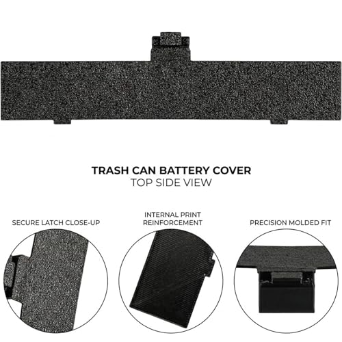 Battery Door Replacement Compatible with Ninestars Touchless Sensor Trash Can, Battery Compartment Cover for 50L 13.2 Gallon Automatic Waste Bin, Easy Snap-On Installation