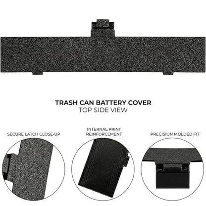Battery Door Replacement Compatible with Ninestars Touchless Sensor Trash Can, Battery Compartment Cover for 50L 13.2 Gallon Automatic Waste Bin, Easy Snap-On Installation
