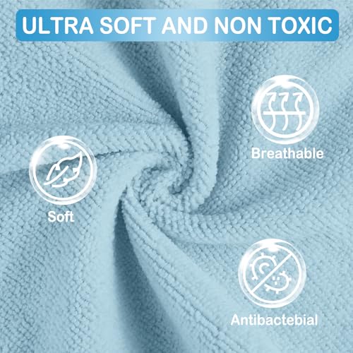 Baby Washcloths, 24Pack Baby Wash Cloths Extra Soft & Ultra Absorbent, Baby Towels and Washcloths Face Towels for Unisex Boys Girls Body, Washclothes Gentle on Sensitive Skin, 9x9 Purple Dinosaur - color: Purple Dinosaur
