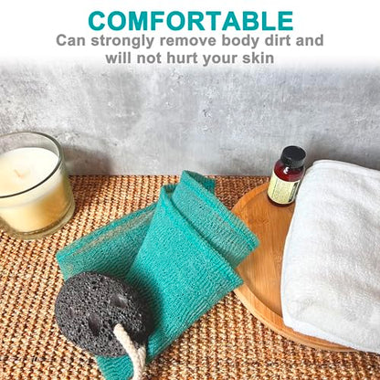 Mr.Cui'shop 3 pcs/Set 12"×12" Super Rough Home Spa Exfoliating Nylon Bath Cloth/Towel - Magic Shower Washcloth for Body - Shower Scrubber - Remove Dead Skin - Great for Skin Care in the Bath