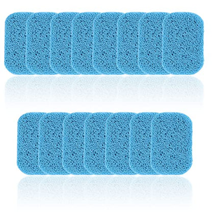 15 Piece Soap Saver,Soap Lift Pad Mat for Bathroom,Soap Dish and Soap Holder Accessory,Blue - color: Blue