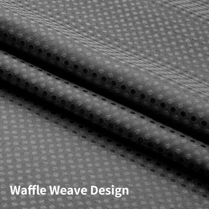 Colorful Star No Hook Shower Curtain with Snap in Fabric Liner, Waffle Heavy Duty Thick Shower Curtains with Mesh Top Window, Hotel Style Waterproof Bathroom Curtain Set, 72'' x 87'', Charcoal Grey - color: Charcoal Grey, size: 72"W x 87"L (Pack of 1)