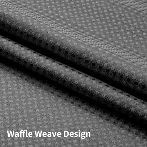 Colorful Star No Hook Shower Curtain with Snap in Fabric Liner, Waffle Heavy Duty Thick Shower Curtains with Mesh Top Window, Hotel Style Waterproof Bathroom Curtain Set, 72'' x 81'', Charcoal Grey - color: Charcoal Grey, size: 72"W x 81"L (Pack of 1)