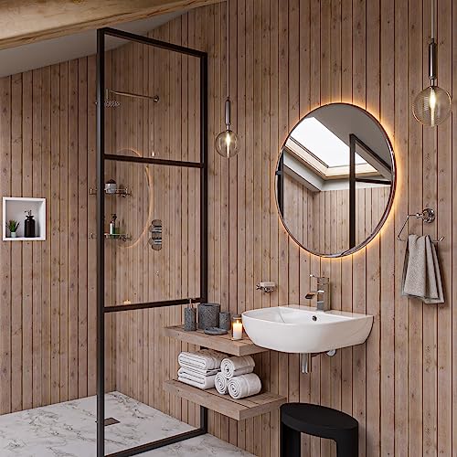 ALFI brand ABCO1022 5 Piece Solid Concrete Gray Matte Bathroom Accessory Set