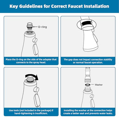 Hibbent Pull Down Kitchen Faucet Head Replacement, NSF/ANSI/CAN 61 & CUPC Certified 3-Function Sink Spray Nozzle with 15 Adapters Compatible with Moen, Delta, Kohler Faucets, Brushed Nickel - color: Brushed Nickel, style: 1.8 Gallon Per Minute