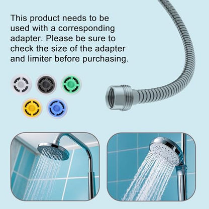 20pcs Multi Color Shower Head Flow Restrictors, Plastic GPM 1.5/1.8/2.0/2.5/3.0 Water Saver Faucet Adapters Shower Head Flow Limiter Water Pressure Reducer for Bathroom Toilet