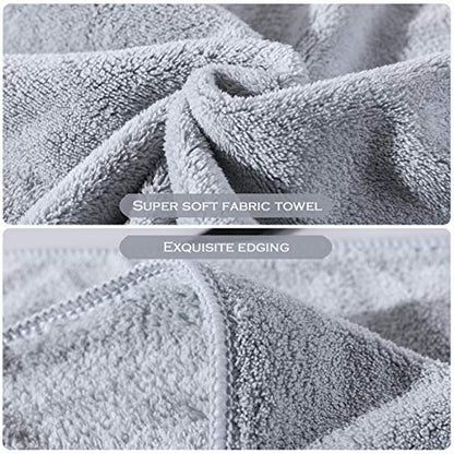 Xinrjojo Single Microfiber Quick Dry Bath Towel, Travel Sports Fitness Yoga Towel Sets for College -Gray - color: Grey