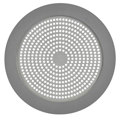 Danco 11040P Bathroom Sink Hair Catcher, Bathtub Drain Protector, Sink and Tub Strainer, 2-Pack - color: Brushed Nickel, size: Round [Pack of 1], style: Shower