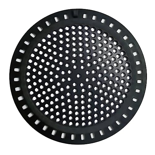 Huntonry Hair Catcher Shower & Tub Drain Protector, Bathtub & Sink Drain Strainer, Flat & Round, Black - color: Black