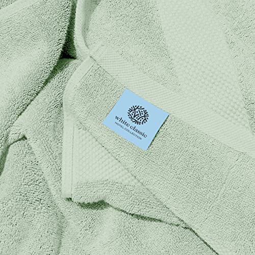 White Classic Luxury Bath Sheet Towels Extra Large | Highly Absorbent Hotel spa Collection Bathroom Towel | 35x70 Inch | 2 Pack (Green) - color: 11: Mint Green