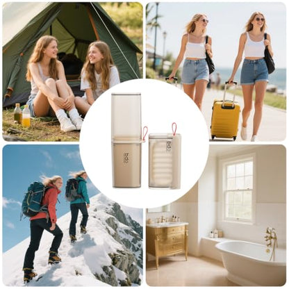 Bar Travel Soap Case Container, Portable Toothbrush Holder, Clear Coffee | Dish Soap, drainage, leakproof, 7.88 in, Traveling Toothpaste Tooth Brush Holder, Cover, Trip, Camping - color: Gray Coffee