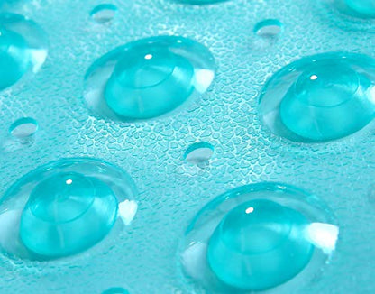 Large Non-Slip Bathtub & Shower Mat 31”x16” (Smooth/Non-Textured Tubs Only) Safe, Clean, Machine-Washable, Superior Grip&Drainage, Vinyl, Transparent Turquoise - color: Transparent Turquoise (Green-blue), size: Large (31"x16")