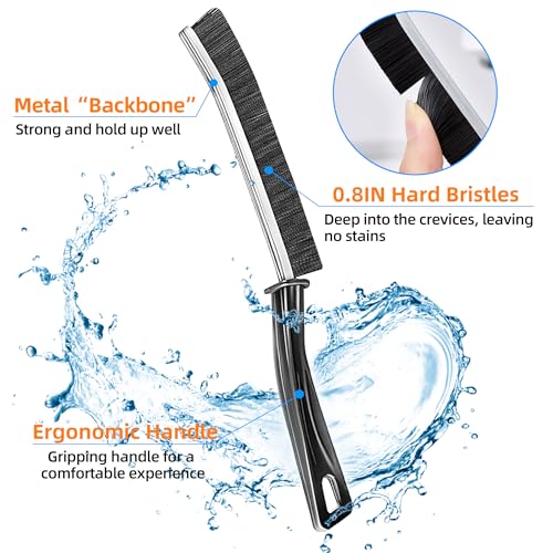 12Pcs Crevice Cleaning Brush Set, Hard Bristle Gap Cleaning Tools, Multifunctional Brushes for Kitchen, Bathroom, Grout, Sink, Bottle, Teapot, Blender, Window & Car (12pcs) - color: 12pcs