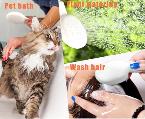 Portable Rubber Hose Nozzle, Size, Easy to Use, Hand Shower, Suitable for People or Pets (3m) - size: 3 m