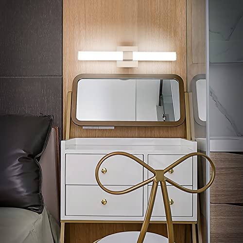 LED Bathroom Vanity Light - 24 inch Brushed Nickel Vanity Lights - Modern Bathroom Light Fixtures Over Mirror 6000K Cool White - color: Brushed Nickel - Not Dimmable, size: 24 inch