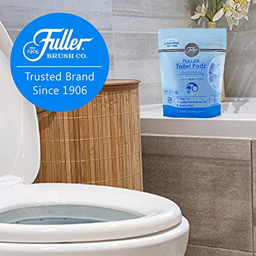 Fuller Brush Toilet Bowl Cleaner Pods - Water Soluble Tablet Cleansers, Cleans Descales & Refreshes Bathroom Toilets Removes Odors Soils & Stains Light Fresh Scent Ideal for Homes & Businesses 2-Pack - size: 24 Count (Pack of 2)