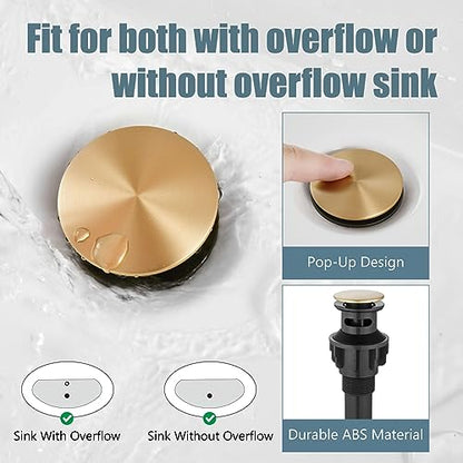 Widespread Bathroom Faucet 3 Hole Sink Faucet 8 Inch Two Cross Handles Solid Brass Deck Mount Pop Up Drain Assembly Included Curved Spout Antique Brass - color: Antique Brass