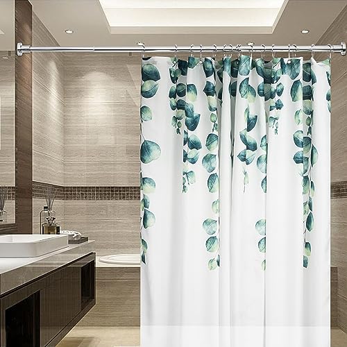 Heavy Duty Shower Rod, Adjustable Shower Curtain Rod, Expandable 47-84 Inch, Permanent Mount Shower Rod, Never Rust Stainless Steel For Window Curtain and Closet, Chrome Plated - color: CHROME PLATED