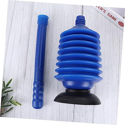 High Pressure Bellow Plunger for Bathroom Plunger for Toilet Blockage Removal Blue