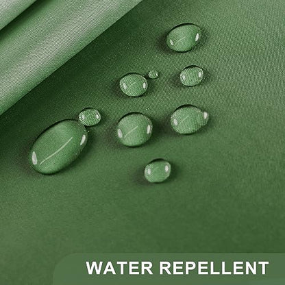 AmazerBath Fabric Shower Curtain Set, Ombre Grass Green Curtain with 12 Curtain Hooks, Rustic Cloth Green and White, Cute Washable Bathroom Shower Curtain, 72x72 Inches - color: A- Green Ombre +12 Metal Hooks, size: 72"W x 72"L (Pack of 1)